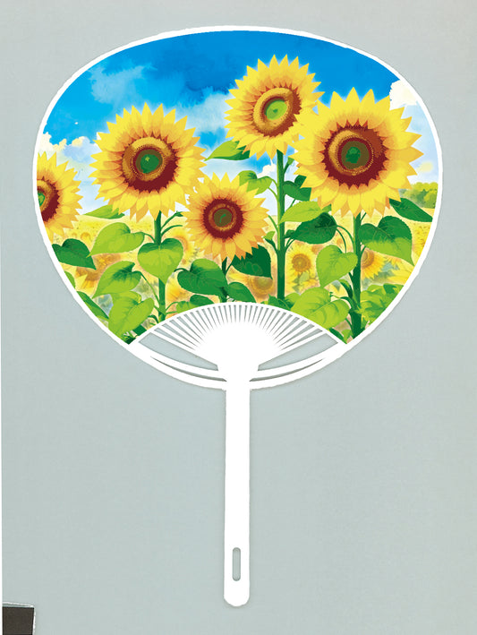 100本セット「向日葵」　※裏面白紙：名入れ墨一色印刷費用込み